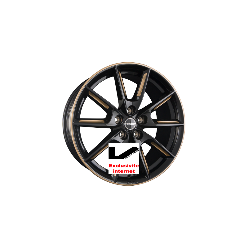 Jantes Borbet Lx Black Glossy Gold Spoke Rim Jantes Alu Design By