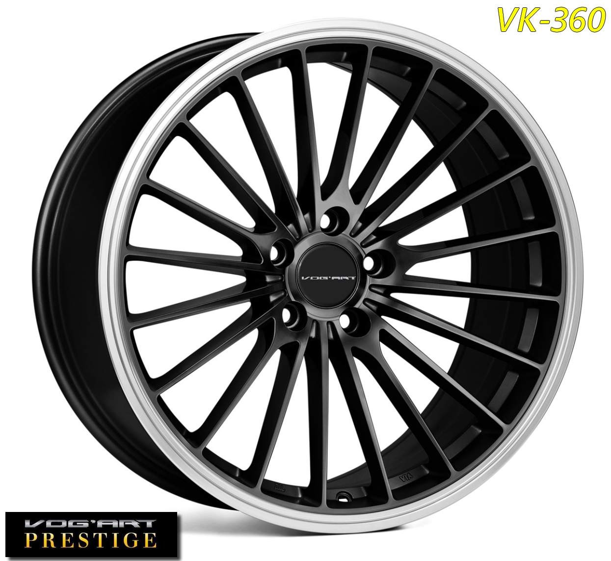 4 Jantes Vog Art Prestige VK360 19 Black Jantes Alu Design By