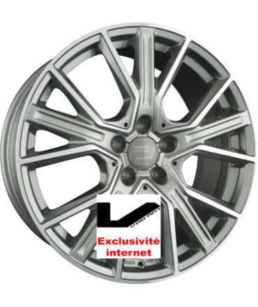 4 jantes 2DRV by WHEELWORLD WH34 Daytona Grau Hochglanzpoliert (DGP+)