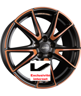 4 jantes SPEEDLINE CORSE SL6 VETTORE Jetblack-Copper Matt