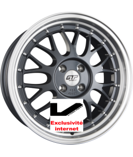 4 jantes GTP WHEELS GTP 020 Grau Felgenbett Poliert