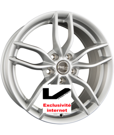 4 jantes ProLine Wheels ZX100 Arctic Silver (AS)