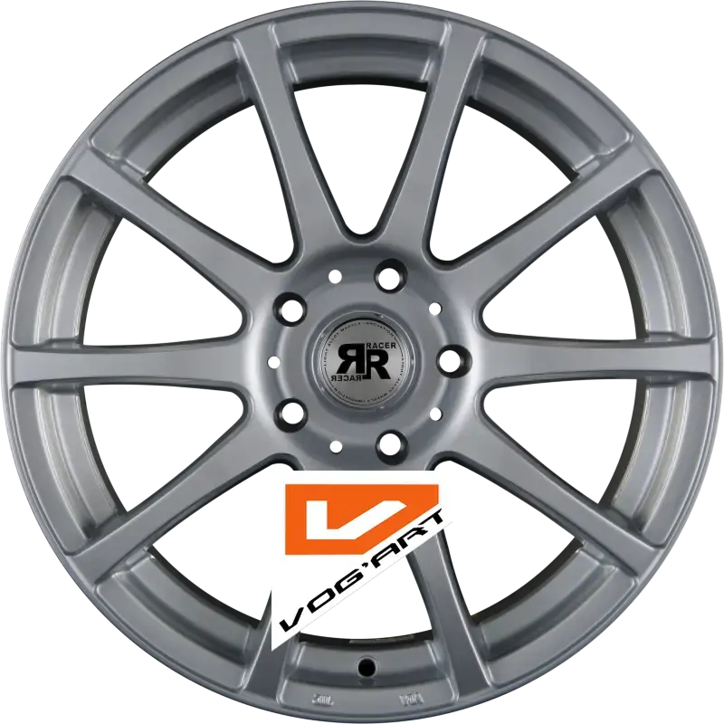 4 Jantes RACER WHEELS AXIS Silver 14″ | Jantes alu design by Vog'Art