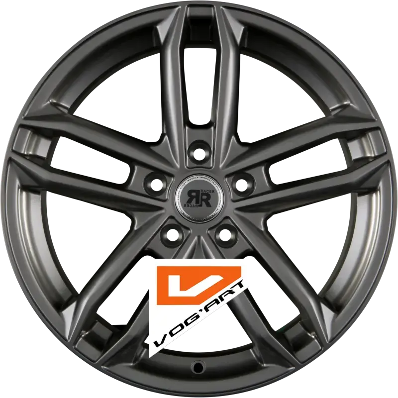 4 Jantes RACER WHEELS DARK Gun Metal 15″ | Jantes alu design by Vog'Art