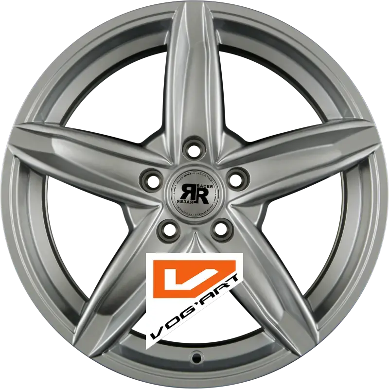 4 Jantes RACER WHEELS BORDER Silver 16″ | Jantes alu design by Vog'Art