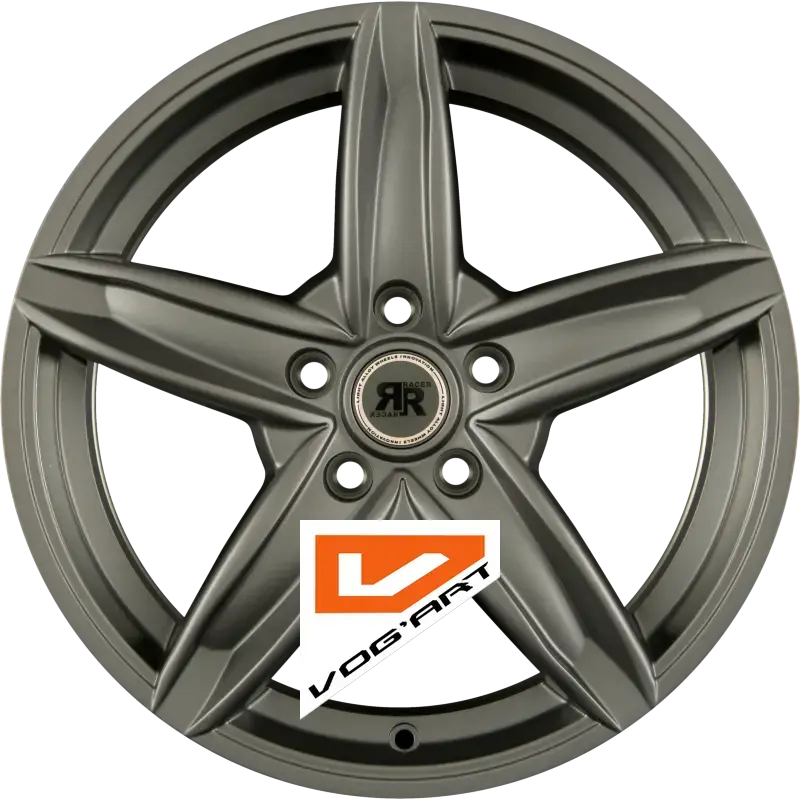 4 Jantes RACER WHEELS BORDER Gun Metal 15″ | Jantes alu design by Vog'Art