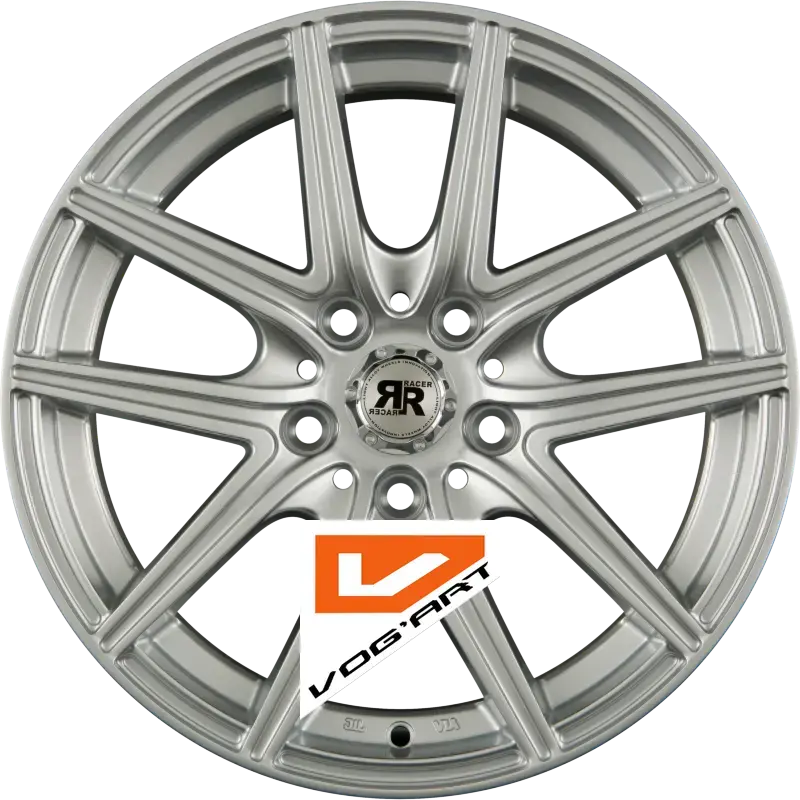 4 Jantes RACER WHEELS HORNET Silver 15″ | Jantes alu design by Vog'Art