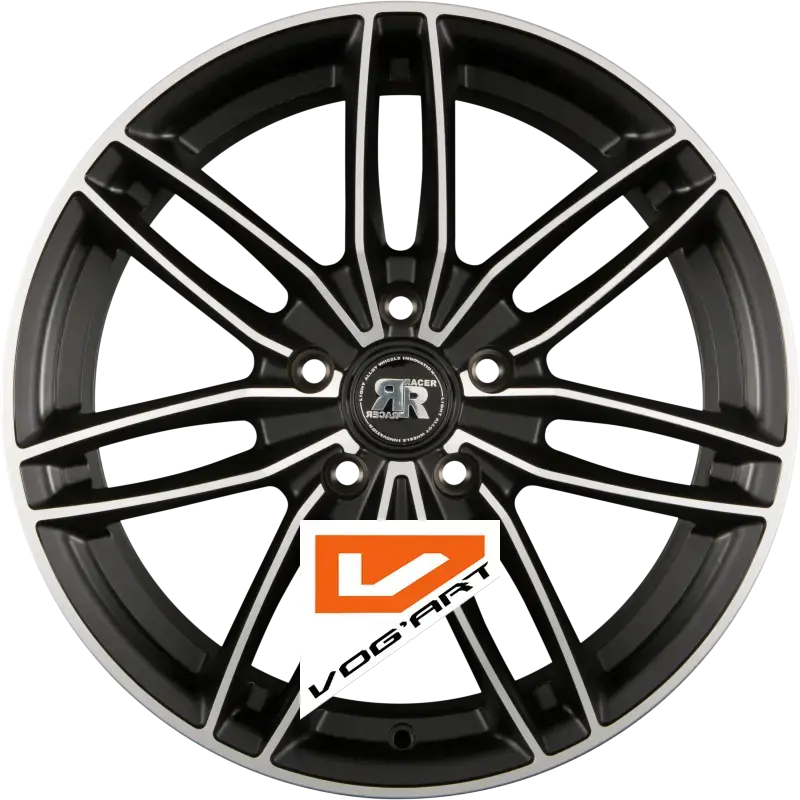 4 Jantes RACER WHEELS EDITION Satin Black Machined Face 17″ | Jantes alu design by Vog'Art