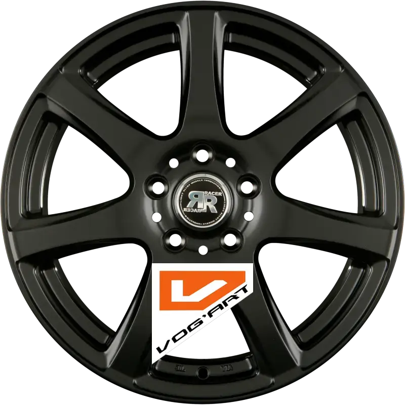 4 Jantes RACER WHEELS SEVEN Satin Black 15″ | Jantes alu design by Vog'Art