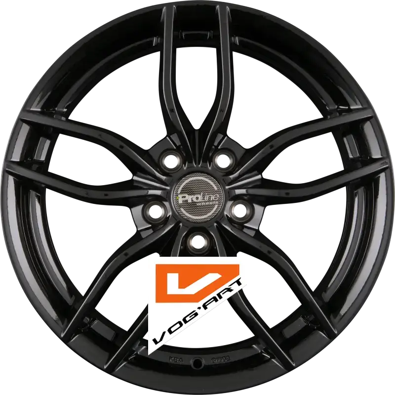 4 Jantes ProLine Wheels  ZX100 Black Glossy (BG) 15″ | Jantes alu design by Vog'Art