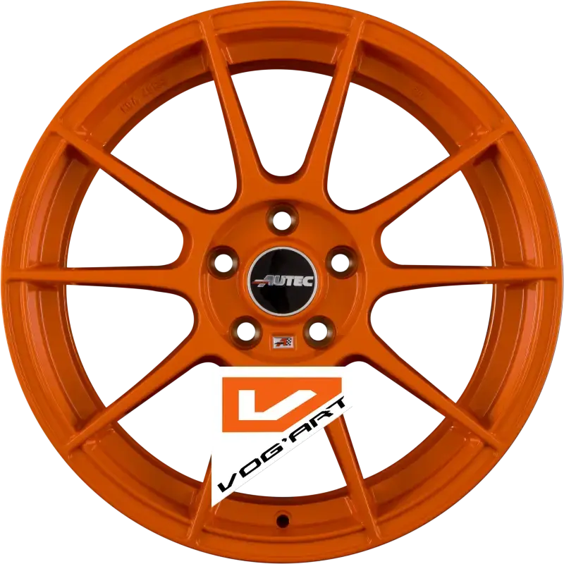 4 Jantes AUTEC WIZARD (W) Orange 15″ | Jantes alu design by Vog'Art