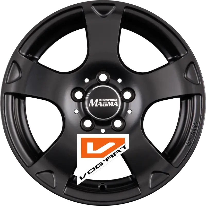 4 Jantes MAGMA SEISMO BlackLine mattschwarz-lackiert 15″ | Jantes alu design by Vog'Art