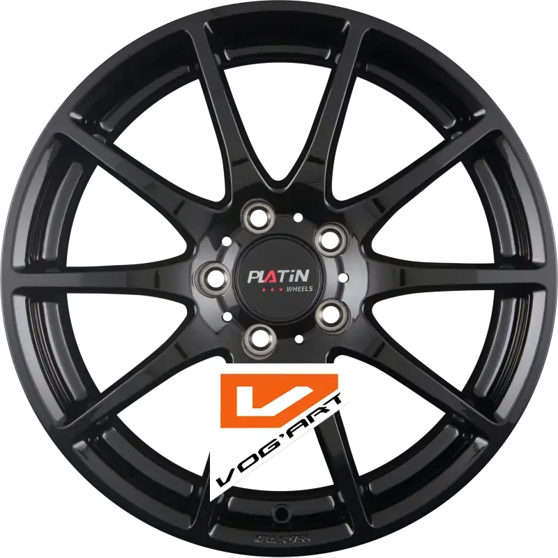 4 Jantes PLATIN P 113 Black Painted 17″ | Jantes alu design by Vog'Art