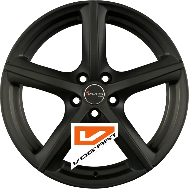 4 Jantes AVUS Racing AF8 Matt Black 15″ | Jantes alu design by Vog'Art