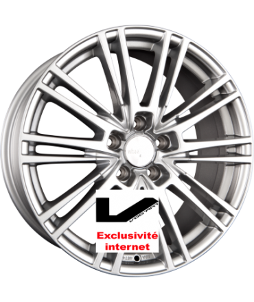 4 jantes 2DRV by WHEELWORLD WH18 Daytonagrau Hochglanz Poliert (DGP+)