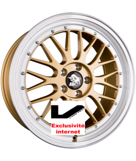 4 jantes Ultra Wheels UA3-LM Gold Rim Polished