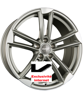 4 jantes 2DRV by WHEELWORLD WH27 Daytona Grau Hochglanzpoliert (DGP+)