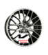 4 jantes DIEWE WHEELS FINA NERO MACHINED - Schwarz Matt Frontpoliert