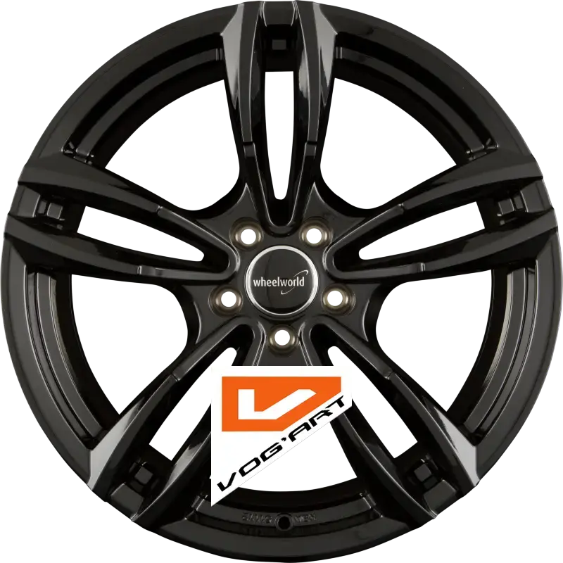 4 Jantes 2DRV by WHEELWORLD WH29 Schwarz Glanz Lackiert (SW+) 17″ | Jantes alu design by Vog'Art