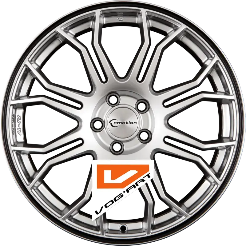 4 Jantes EMOTION-WHEELS CORSE Silber Aussenring schwarz 17″ | Jantes alu design by Vog'Art