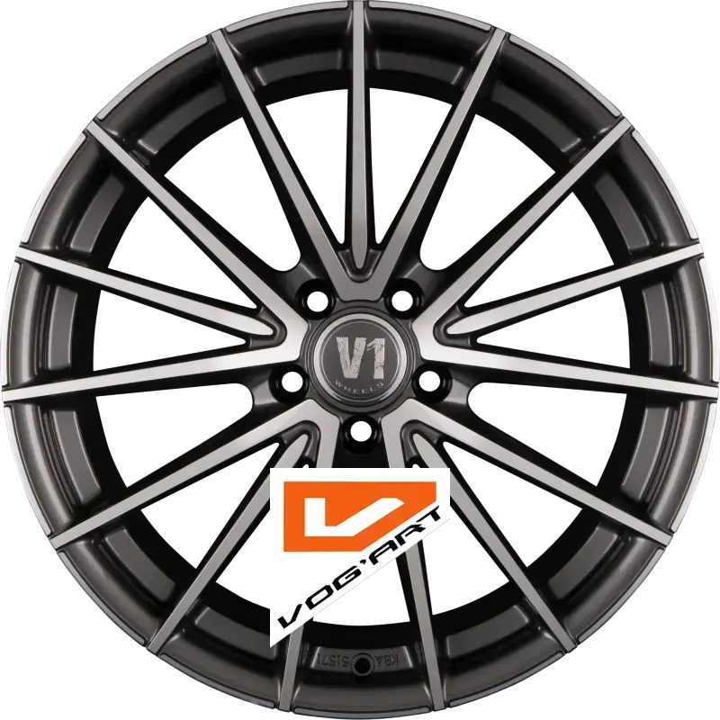 4 Jantes V1 Wheels V2 Daytona Grau Poliert DGP+ 18″ | Jantes alu design by Vog'Art