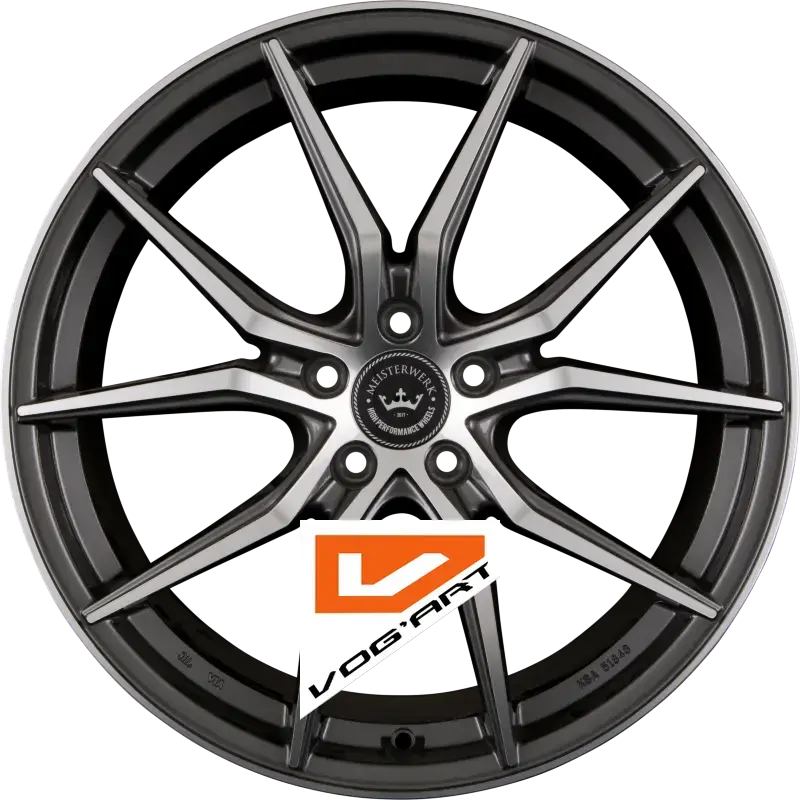 4 Jantes MEISTERWERK WHEELS MW04 Anthracite Polished 20″ | Jantes alu design by Vog'Art