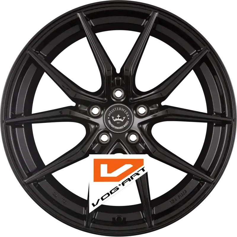 4 Jantes MEISTERWERK WHEELS MW04 Black 20″ | Jantes alu design by Vog'Art