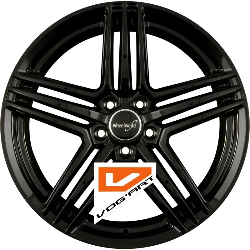 4 Jantes 2DRV by WHEELWORLD WH12 Schwarz Glanz Lackiert (SW+) 18″ | Jantes alu design by Vog'Art