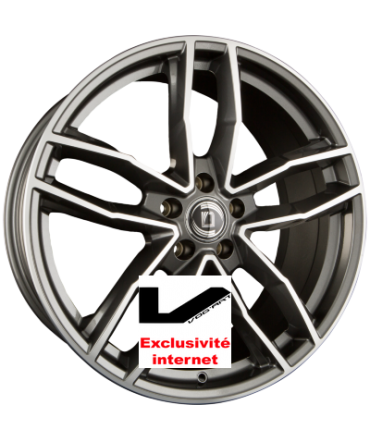 4 jantes DIEWE WHEELS ALITO PLATIN S MACHINED - Anthrazit Glanz Frontpoliert