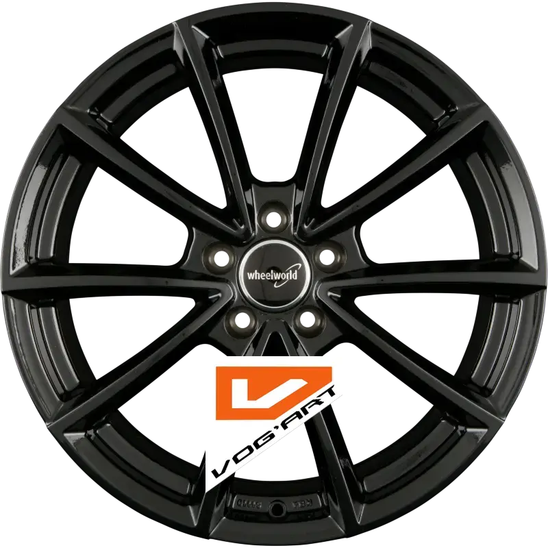 4 Jantes 2DRV by WHEELWORLD WH28 Schwarz Glanz Lackiert (SW+) 18″ | Jantes alu design by Vog'Art