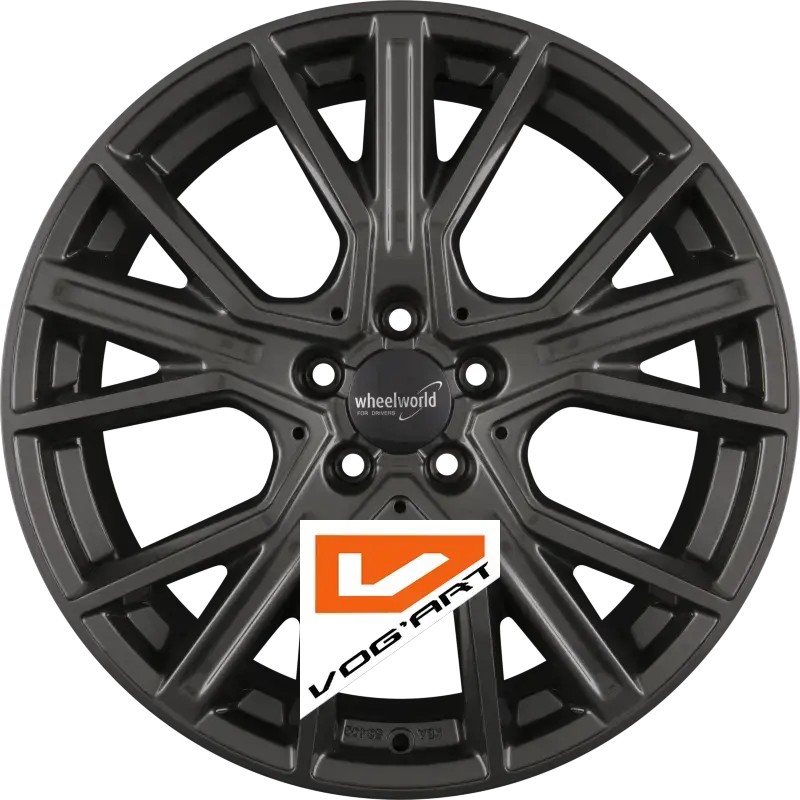 4 Jantes 2DRV by WHEELWORLD WH34 Dark Gunmetal Glänzend (DGM+) 17″ | Jantes alu design by Vog'Art