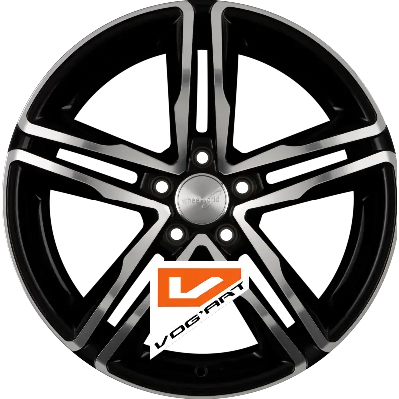 4 Jantes 2DRV by WHEELWORLD WH11 Schwarz Hochglanz Poliert (SP+) 17″ | Jantes alu design by Vog'Art