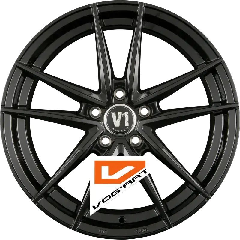 4 Jantes V1 Wheels V3 Schwarz Glanz Lackiert SW+ 18″ | Jantes alu design by Vog'Art