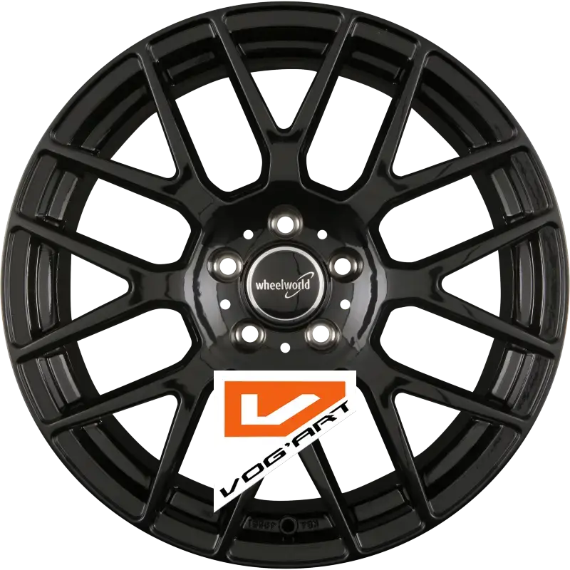 4 Jantes 2DRV by WHEELWORLD WH26 Schwarz Glanz Lackiert (SW+) 17″ | Jantes alu design by Vog'Art