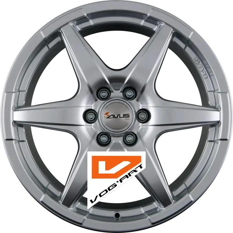 4 Jantes AVUS Racing GRIZZLY Hyper Silver 17″ | Jantes alu design by Vog'Art