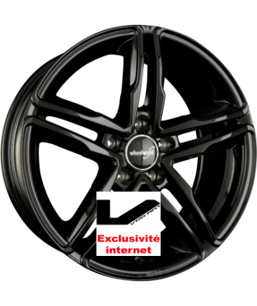 4 jantes 2DRV by WHEELWORLD WH11 Schwarz Glanz Lackiert (SW+)