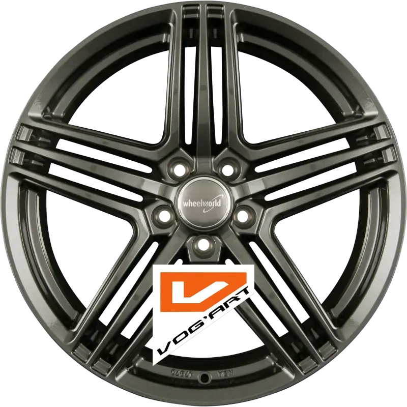 4 Jantes 2DRV by WHEELWORLD WH12 Dark Gunmetal Glänzend (DGM+) 17″ | Jantes alu design by Vog'Art