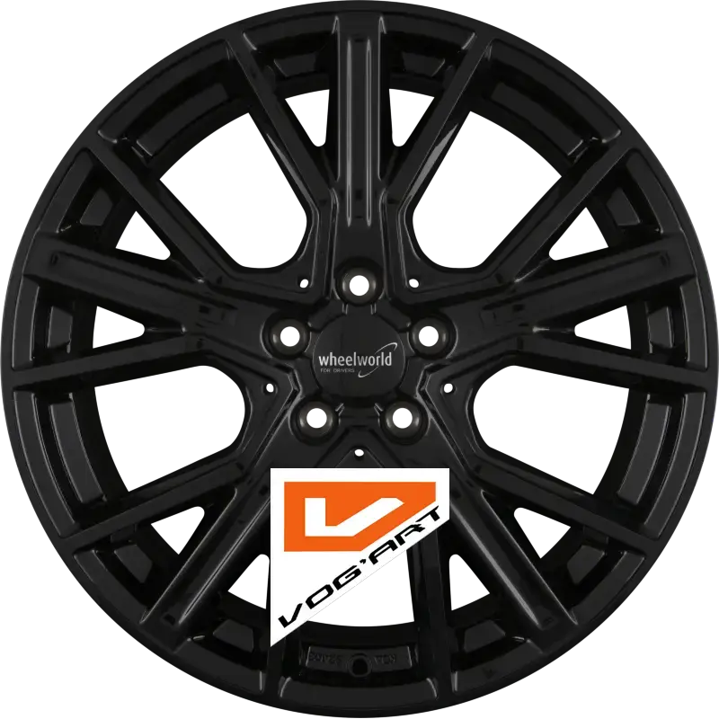 4 Jantes 2DRV by WHEELWORLD WH34 Schwarz Glänzend Lackiert (SW+) 18″ | Jantes alu design by Vog'Art