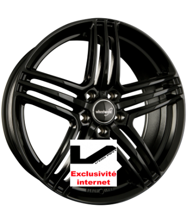 4 jantes 2DRV by WHEELWORLD WH12 Schwarz Glanz Lackiert (SW+)