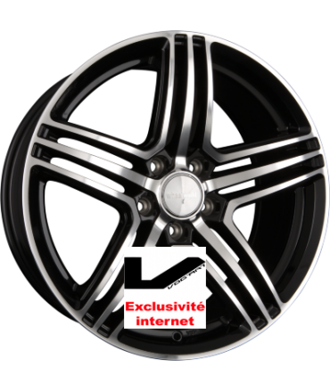 4 jantes 2DRV by WHEELWORLD WH12 Schwarz Hochglanz Poliert (SP+)