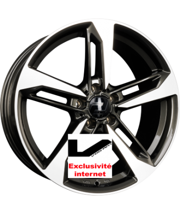 4 jantes 2DRV by WHEELWORLD WH36 Dark Gunmetal Hochbrillantpoliert (DGMP+)