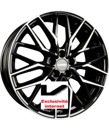 4 Jantes itWHEELS XANA BrillantBlack Poliert