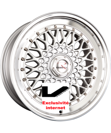 4 Jantes R STYLE WHEELS RS01 Silber Hornpoliert