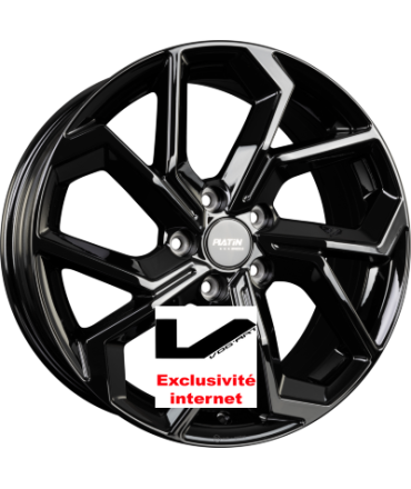 4 Jantes PLATIN P 117 Black Glossy