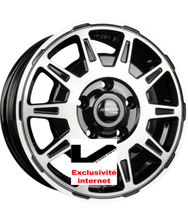 4 Jantes ARCEO WHEELS LT-01 Black Diamond