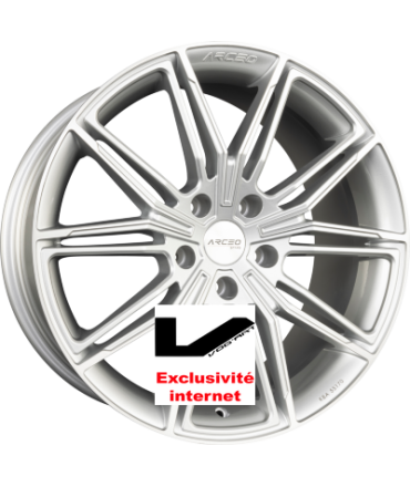 4 Jantes ARCEO WHEELS ASW-05 Silver Diamond