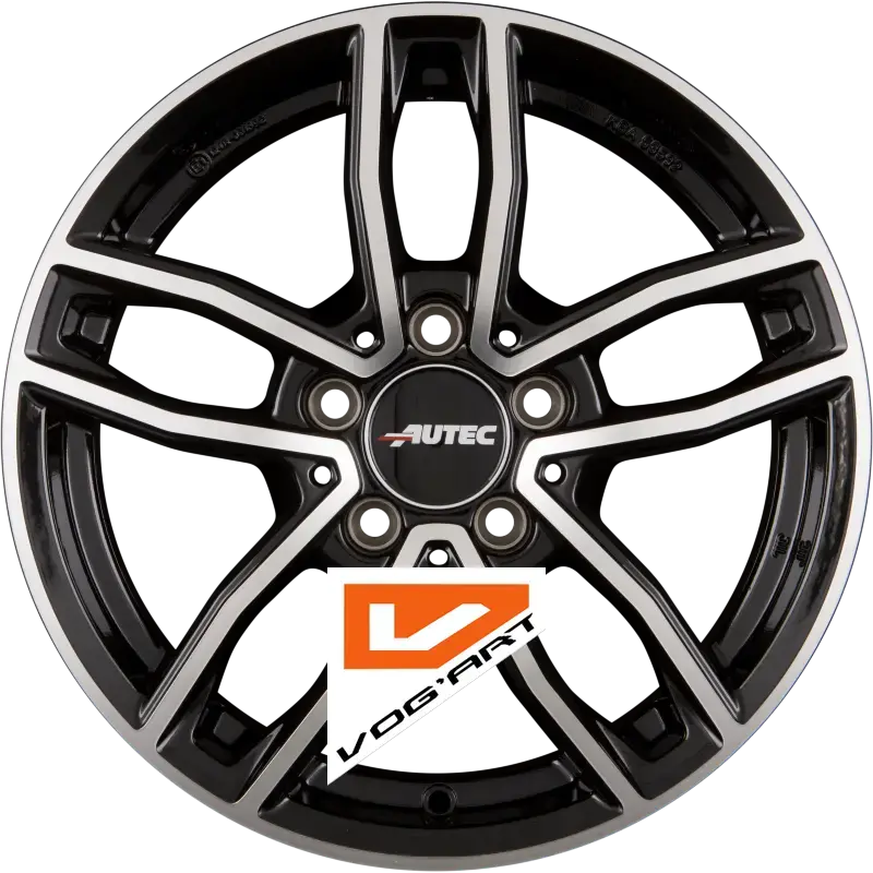 4 Jantes AUTEC MERCADOR (MC) Schwarz Poliert 16″ | Jantes alu design by Vog'Art