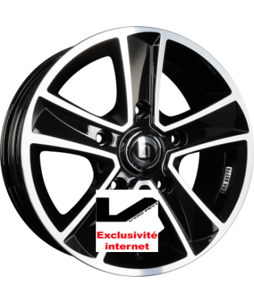 4 Jantes DIEWE WHEELS MAMMUT 5 NERO S MACHINED - Black Brillant Frontpoliert