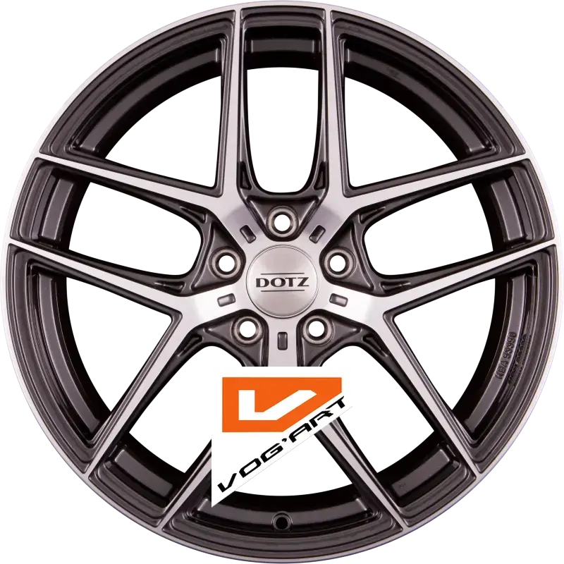 4 Jantes DOTZ LAGUNASECA DARK - Gunmetal Glänzend Frontpoliert 20″ | Jantes alu design by Vog'Art