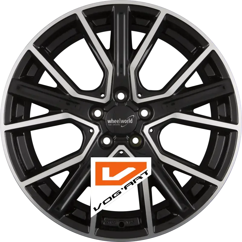 4 Jantes 2DRV by WHEELWORLD WH34 Schwarz Hochglanzpoliert (SP+) 18″ | Jantes alu design by Vog'Art